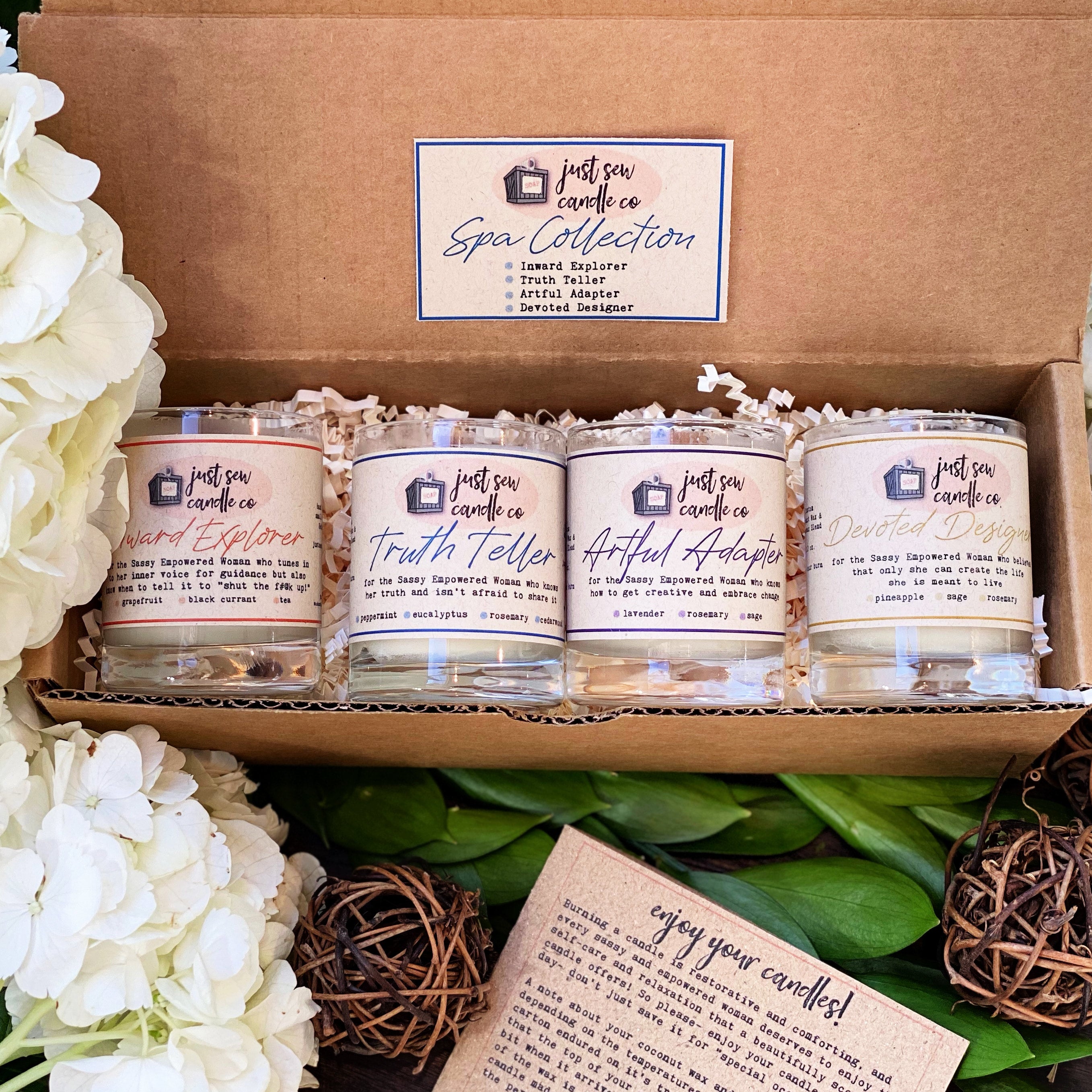 Spa Candles Gift Sets | Just SEW Candle Co