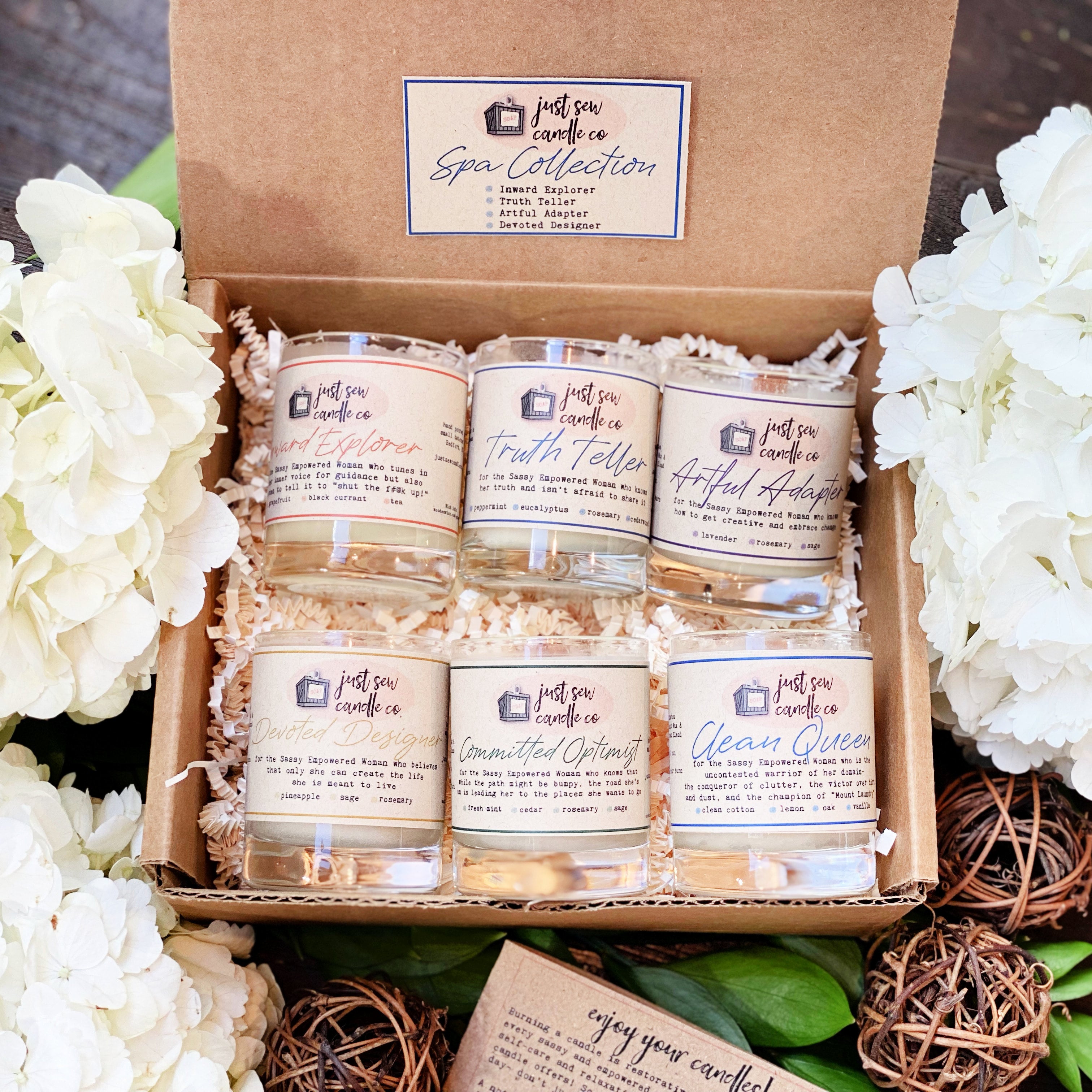 Spa Candles Gift Sets | Just SEW Candle Co