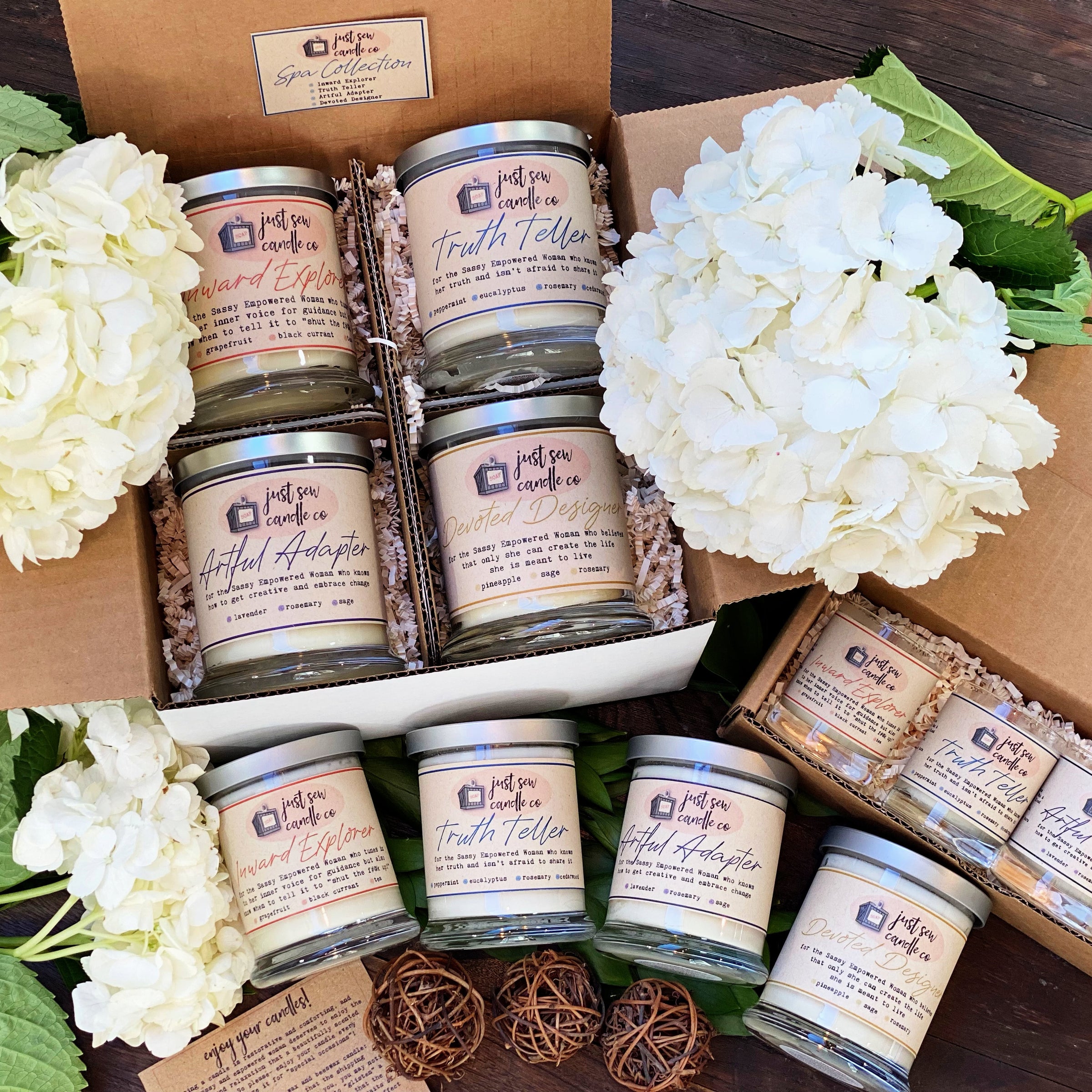 Spa Candles Gift Sets | Just SEW Candle Co